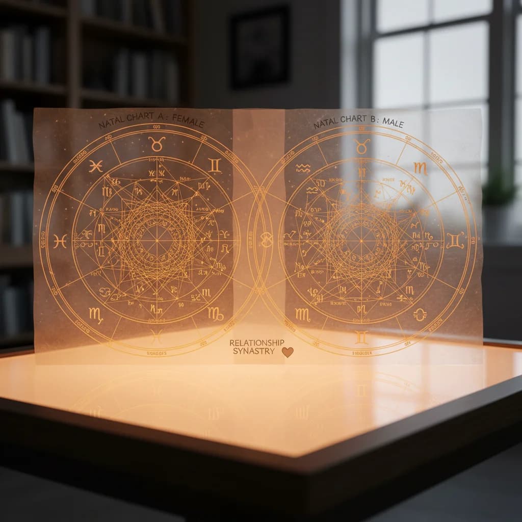 Qu'est-ce qu'un thème composite en astrologie et que révèle-t-il sur une relation ?